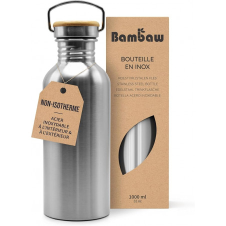 Gourde en inox réutilisable
